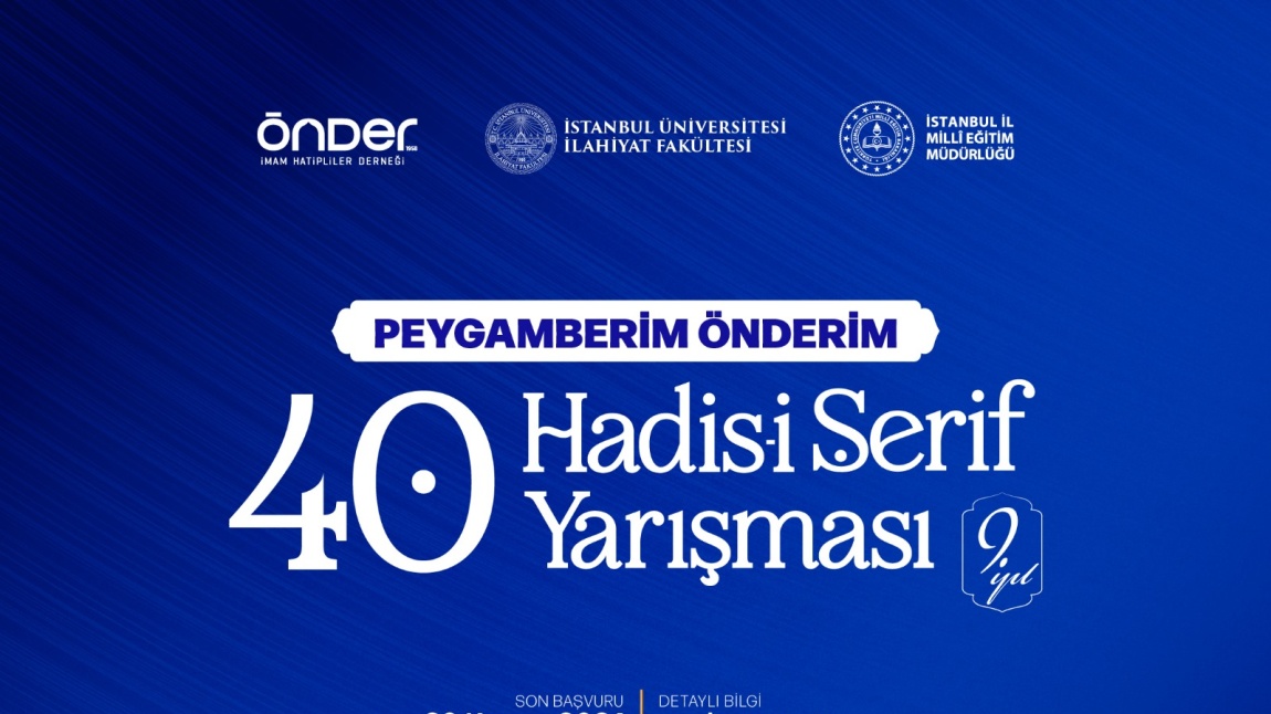 Peygamberim Önderim 40 Hadis Yarışması İlçe 2.Si Olduk