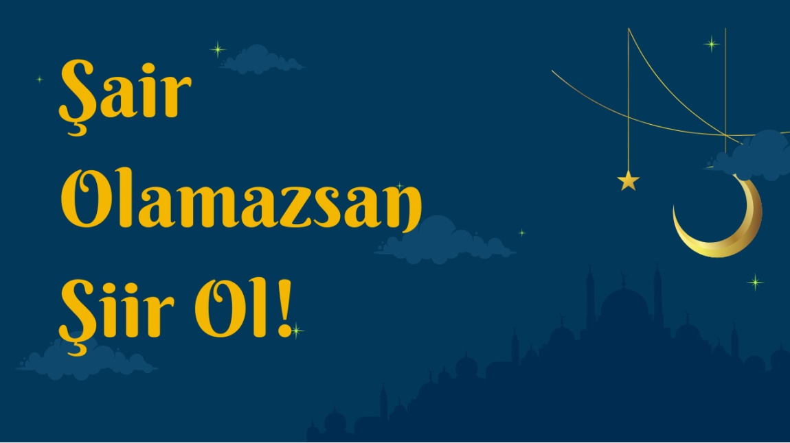 ŞAİR OLAMAZSAN ŞİİR OL! 