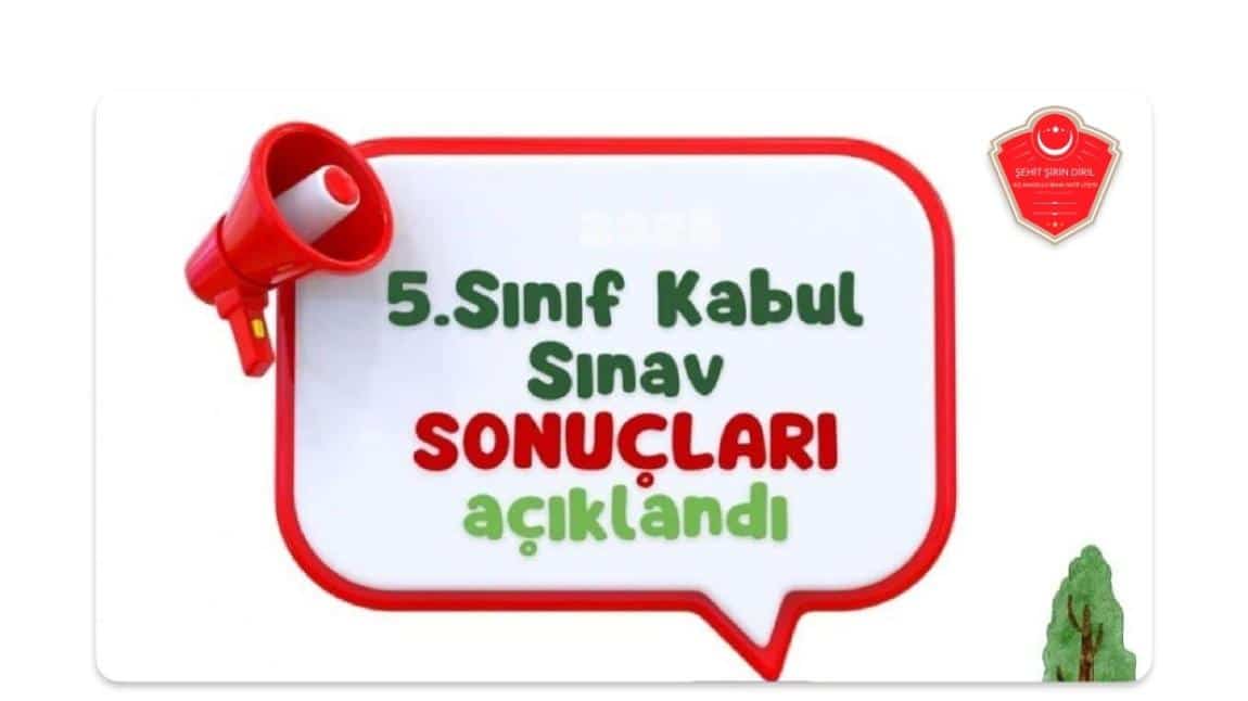 2025 - 2026 5. SINIF SINAV KABUL SONUÇLARI AÇIKLANDI !!